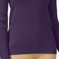 Karen Scott Suéter Feminino de Algodão com Malha Canelada Roxo Tamanho Pequeno-Médio