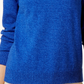 Karen Scott Suéter Feminino de Algodão com Gola Alta Azul Tamanho Pequeno Grande