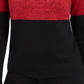 Karen Scott Suéter Feminino Petite Colorblock Algodão Gola Alta Vermelho Petite Pequeno