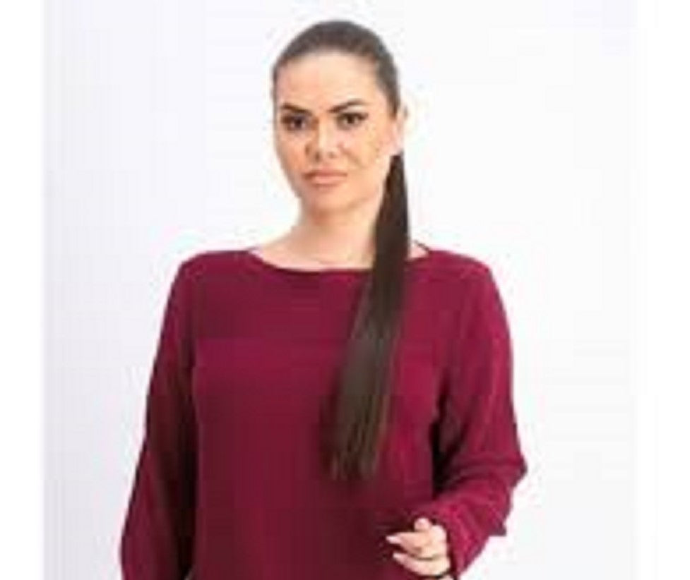 Karen Scott Suéter feminino de algodão com gola canoa, vermelho, tamanho grande