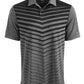 Polo masculino Attack Life Ombre Chevron Jacquard preto tamanho pequeno
