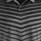 Polo masculino Attack Life Ombre Chevron Jacquard preto tamanho pequeno