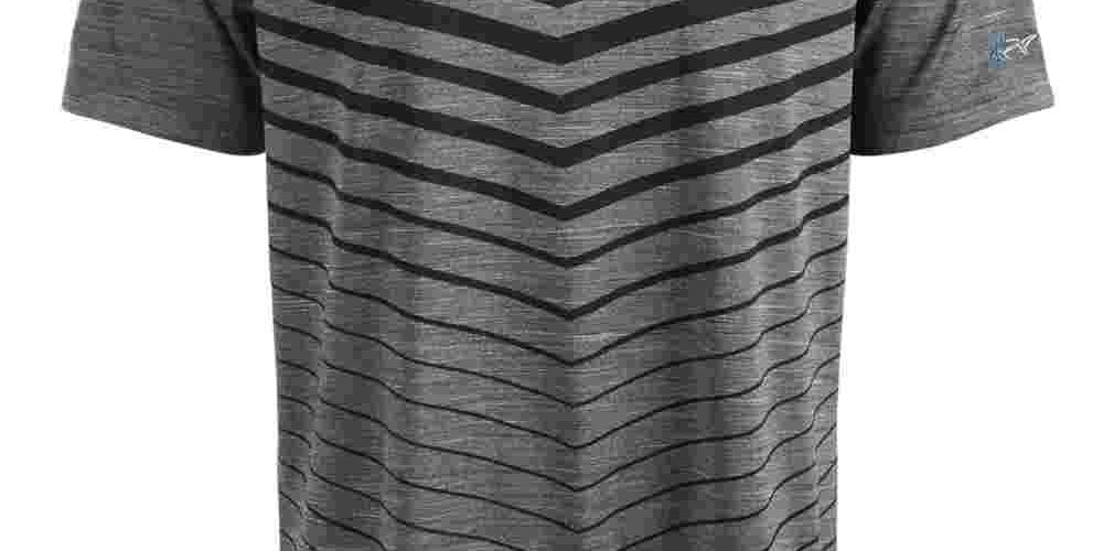 Polo masculino Attack Life Ombre Chevron Jacquard preto tamanho pequeno