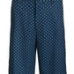 Shorts masculino Greg Norman com estampa metálica, azul marinho, tamanho 42