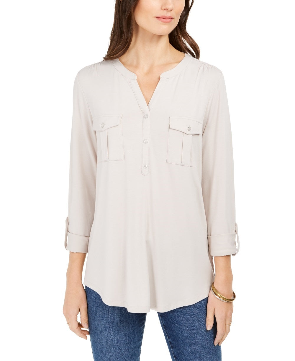 Top Feminino Style &amp; Co - Bege - Tamanho Médio