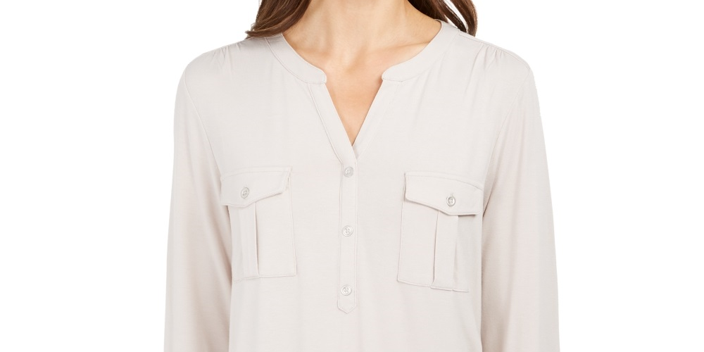 Top Feminino Style &amp; Co Bege Tamanho P