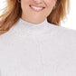 Karen Scott Suéter feminino plus size leve, branco, tamanho 0X