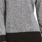 Karen Scott Suéter Feminino Erin Cotton Colorblocked Gola Moletom Branco Tamanho P