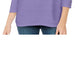 Karen Scott Suéter Feminino Manga 3/4 Canelado Roxo Tamanho Grande