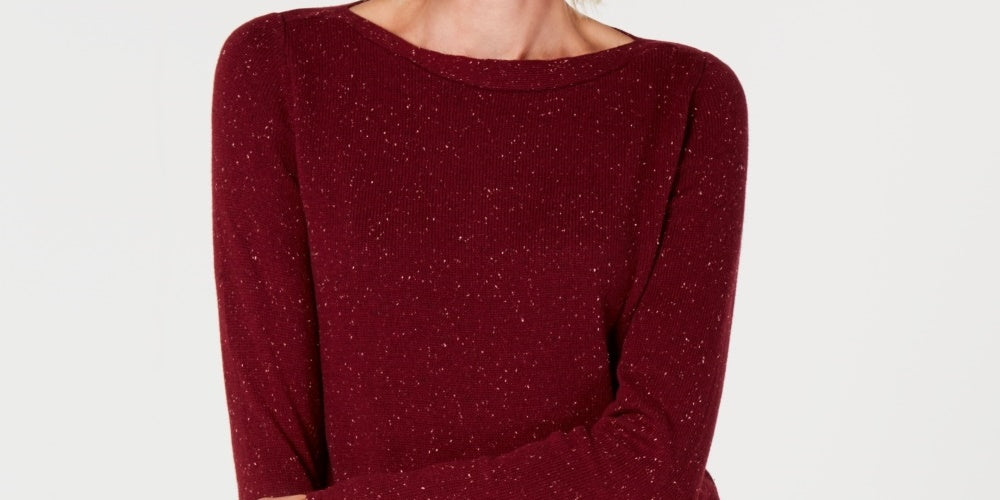Karen Scott Suéter Túnica Texturizada Feminino Vermelho Tamanho XX-G