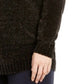 Karen Scott Suéter Feminino Plus Size Chenille Gola Dividida Preto Tamanho 3X