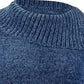 Karen Scott Suéter Feminino Plus Size Chenille Gola Dividida Azul Escuro Tamanho 3X