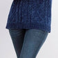 Karen Scott Suéter Feminino de Tricô em Chenille Azul Tamanho P