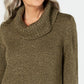 Karen Scott Suéter Feminino Gola Redonda Manga 3/4 Verde Tamanho Pequeno Médio