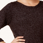 Karen Scott Suéter Feminino Gola Canoa Marmorizada Preto Tamanho P