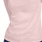 Camiseta feminina lisa com manga 3/4 Maison Jules, rosa, tamanho pequeno