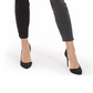 Calça jeans skinny feminina bicolor da INC International Concepts, preta, tamanho 6