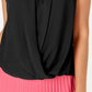 Alfani Top feminino pequeno sem mangas com drapeado na frente, preto, tamanho pequeno pequeno