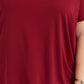 Blusa feminina Alfani Plus Size com gola alta, vinho, tamanho 3X