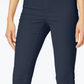Calça feminina Karen Scott Petite Veludo Cotelê Pull-On Azul Marinho Tamanho Petite Pequeno-Médio