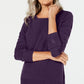 Karen Scott Suéter Listrado Texturizado Feminino Roxo Médio Tamanho X-S