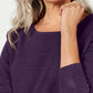 Karen Scott Suéter Listrado Texturizado Feminino Roxo Médio Tamanho X-S