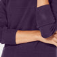 Karen Scott Suéter Listrado Texturizado Feminino Roxo Médio Tamanho X-S
