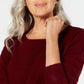Karen Scott Suéter Listrado Texturizado Feminino Vinho Tamanho XS