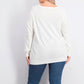 Karen Scott Suéter Listrado Texturizado Feminino Branco Tamanho X-G