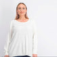 Karen Scott Suéter Listrado Texturizado Feminino Branco Tamanho X-G