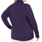 Karen Scott Suéter Feminino Luxsoft Gola Alta Azul Marinho Tamanho 1X