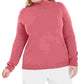 Karen Scott Suéter Feminino Luxsoft Gola Alta Rosa Tamanho 2X