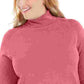 Karen Scott Suéter Feminino Luxsoft Gola Alta Rosa Tamanho 2X