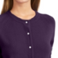 Karen Scott Cardigan Feminino Luxsoft Botão Preto Tamanho Pequeno Grande