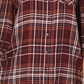 Camisa feminina pequena de algodão com mangas curtas e alças largas, estilo &amp; co, roxa, pequena/pequena