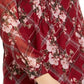 Camiseta feminina Charter Club com estampa frontal franzida, tamanho vinho, 1X