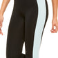 Leggings curtas femininas ID Ideology Colorblocked, azul, tamanho X-S