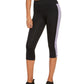 Leggings curtas femininas ID Ideology Colorblocked Roxo Tamanho Médio