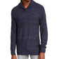 Suéter American Rag Masculino Multi-Texturizado com Gola Xale Preto Tamanho Grande