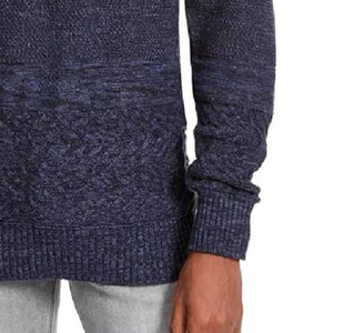 Suéter American Rag Masculino Multi-Texturizado com Gola Xale Preto Tamanho Grande