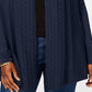 Karen Scott Cardigan Feminino Frente Aberta Azul Tamanho P