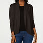 Karen Scott Cardigan feminino com frente aberta, bege escuro, tamanho extragrande