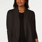 Karen Scott Cardigan feminino com frente aberta, bege escuro, tamanho extragrande