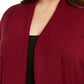 Karen Scott Cardigan Feminino Plus Size Aberto na Frente Vermelho Tamanho 1X