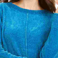 Suéter chenille feminino Style &amp; Co azul tamanho pequeno médio