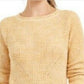 Suéter feminino de gola redonda mesclado estilo &amp; co, tamanho XX-G, dourado