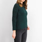 Suéter de malha mesclado feminino Style &amp; Co, verde, tamanho pequeno, médio