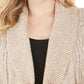 Cardigan de malha com cabo plus size Karen Scott feminino marrom tamanho 2X
