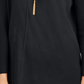 Suéter túnica feminino com costura frontal estilo &amp; co, preto, tamanho pequeno médio