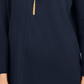 Suéter túnica feminino com costura frontal estilo &amp; co, azul marinho, tamanho pequeno médio